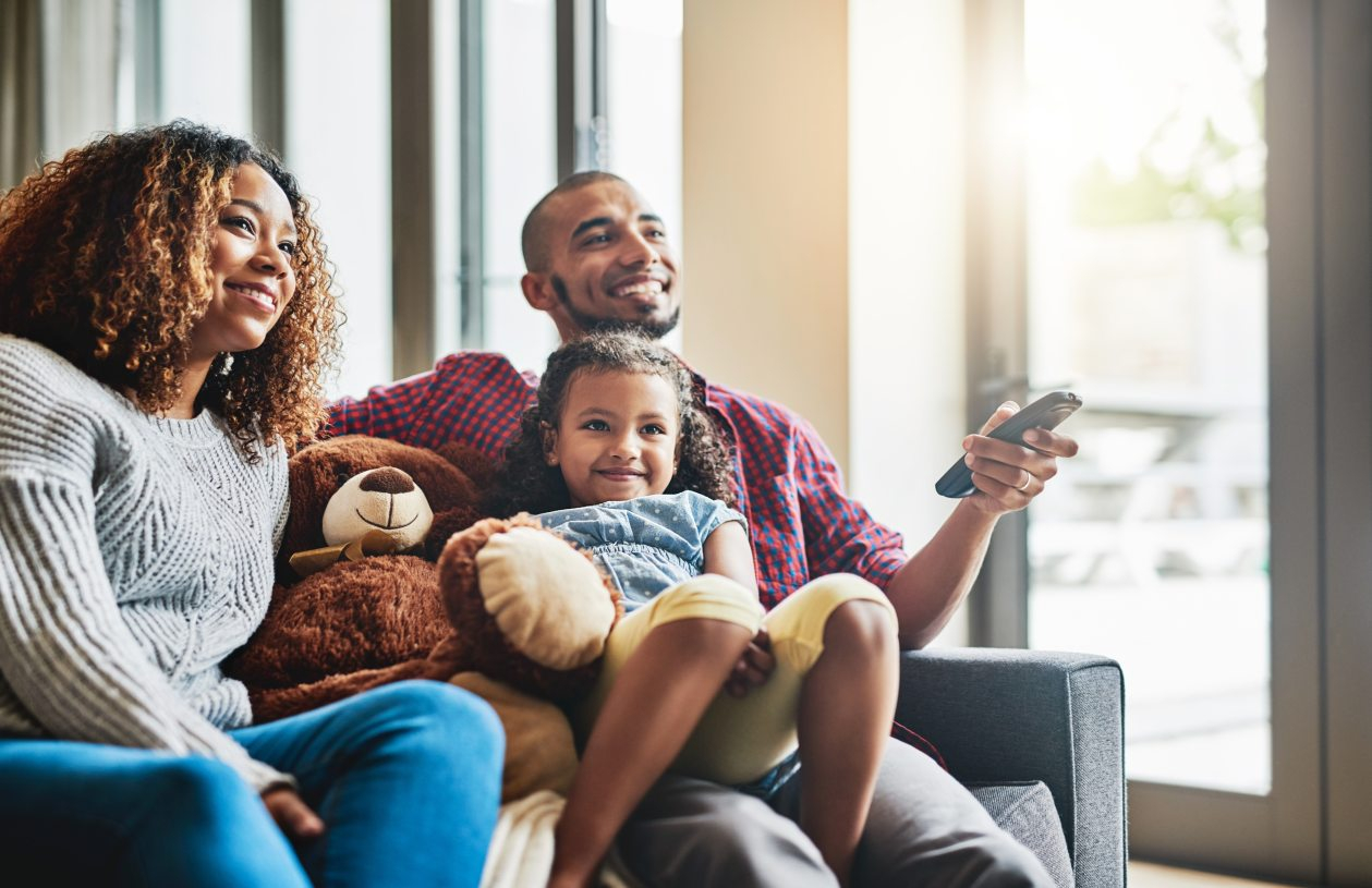 A family cuts the cable cord to save money.
