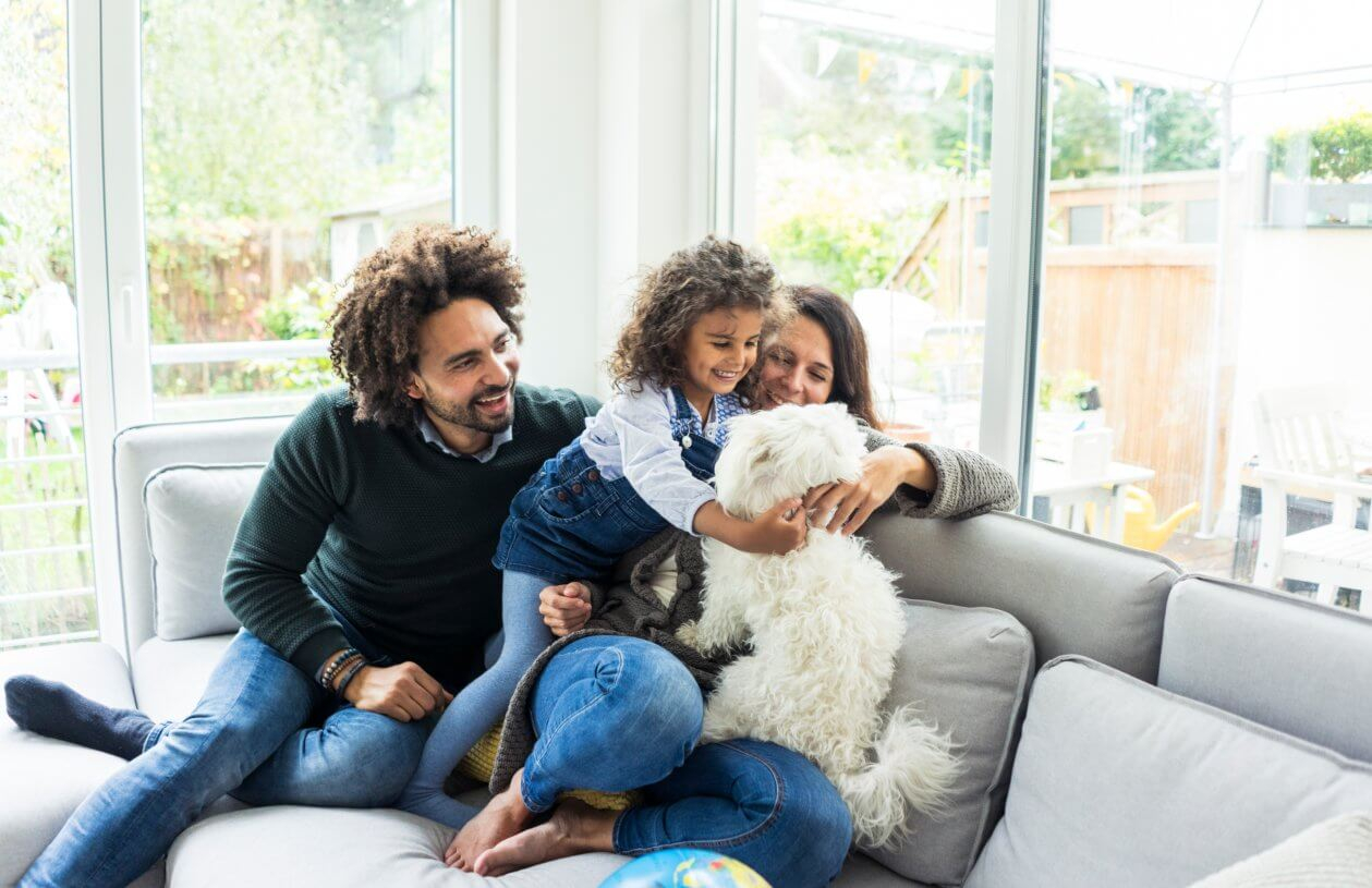 A family lives debt free.