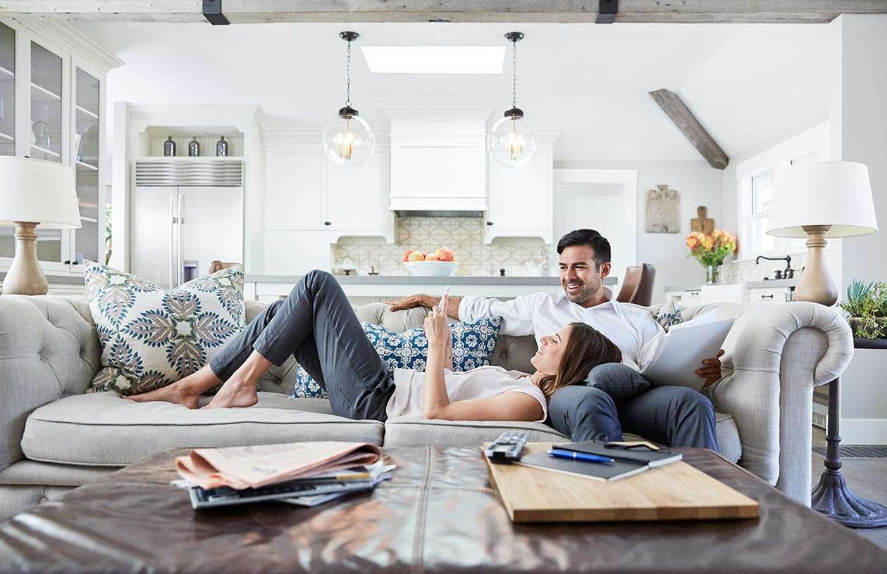 Couple enjoying their real estate investment